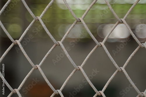 Steel fence background