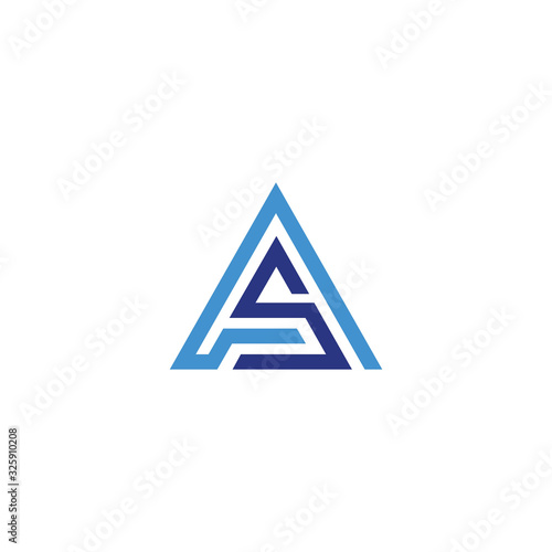 Photography Initial letter as  logo or sa logo vector design template