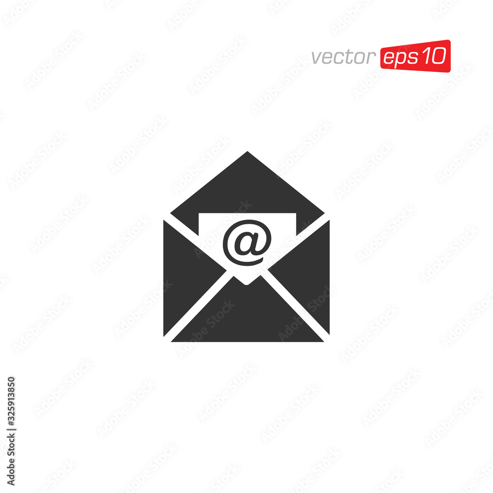 Notification Message or Email Icon Logo Design Notification Message or Email Icon Logo Design