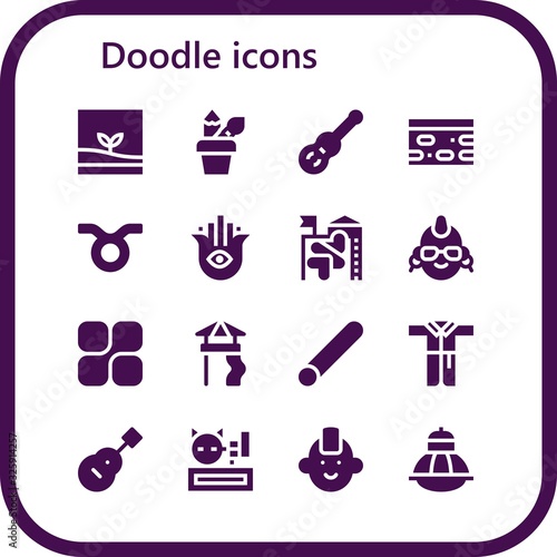 doodle icon set