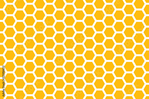 yellow honeycomb background. honeycomb pattern. Hexagon abstract background vector design.