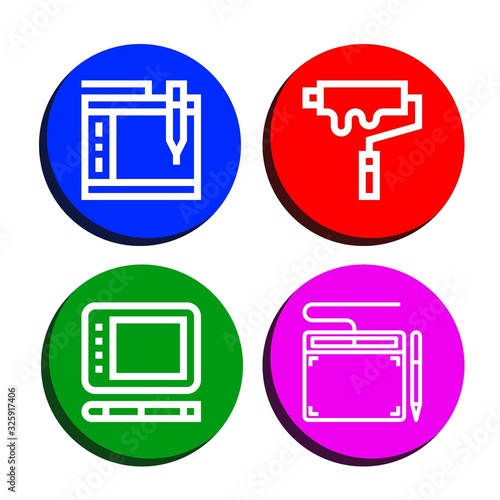 decorating icon set