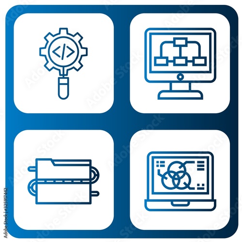 datum simple icons set