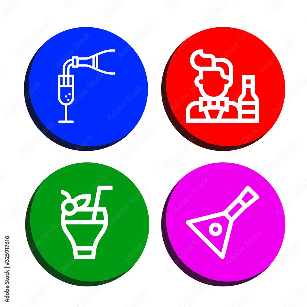 alcohol icon set alcohol icon set