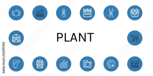 Set of plant icons