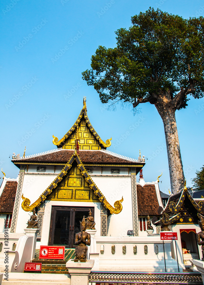 Naklejka premium Chiang Mai city pillar, the Sao Inthakhin, Thailand