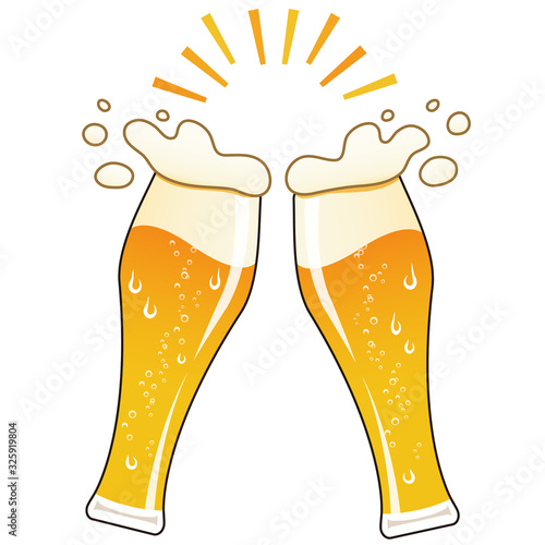 乾杯　ビール　タンブラー