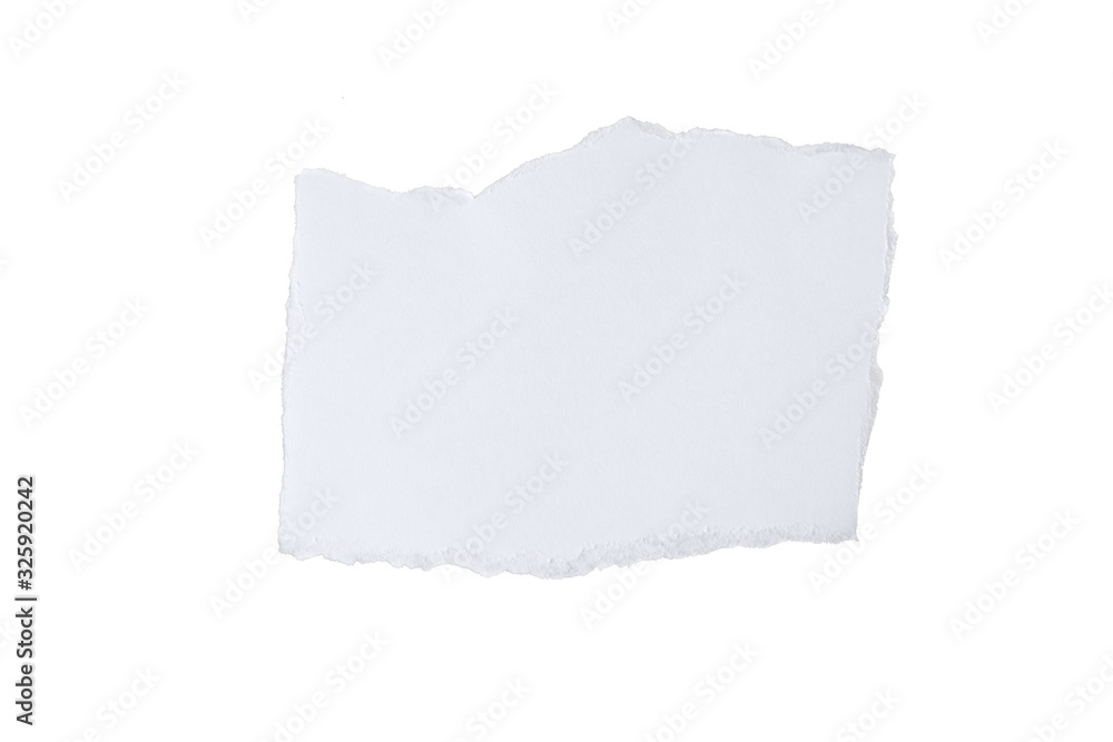 Obraz premium white torn paper on white background. 