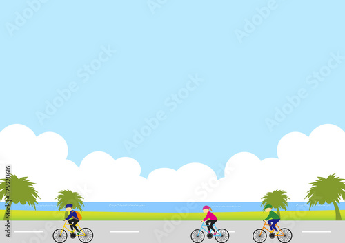 サイクリング　海岸線