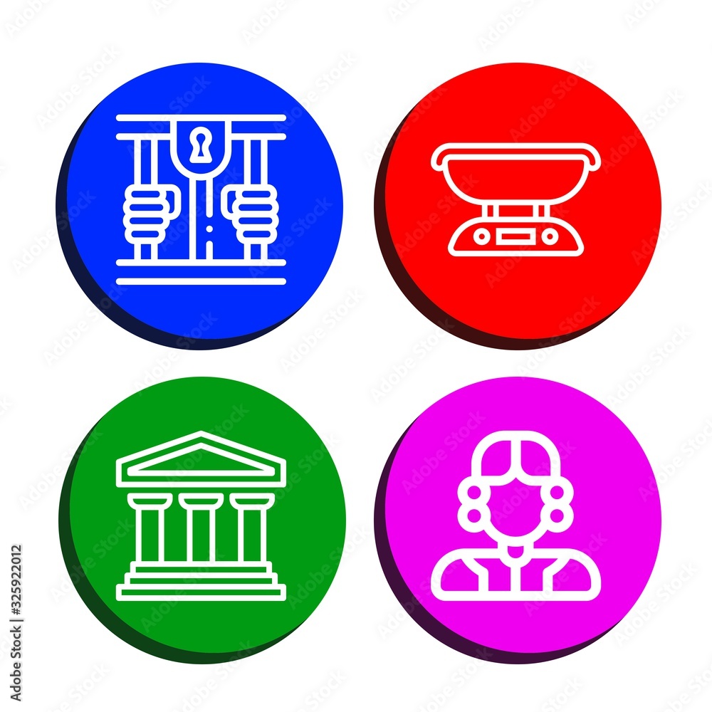 judge icon set judge icon set
