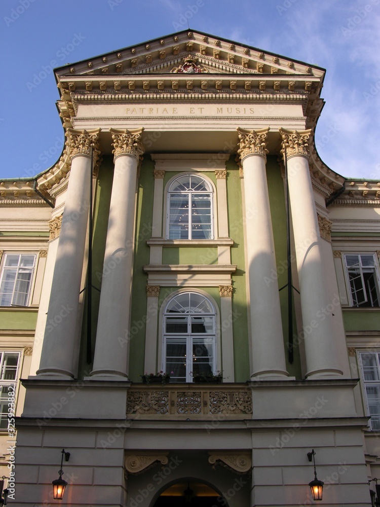 Prague, Czech Repub., Estates Theatre, Detail