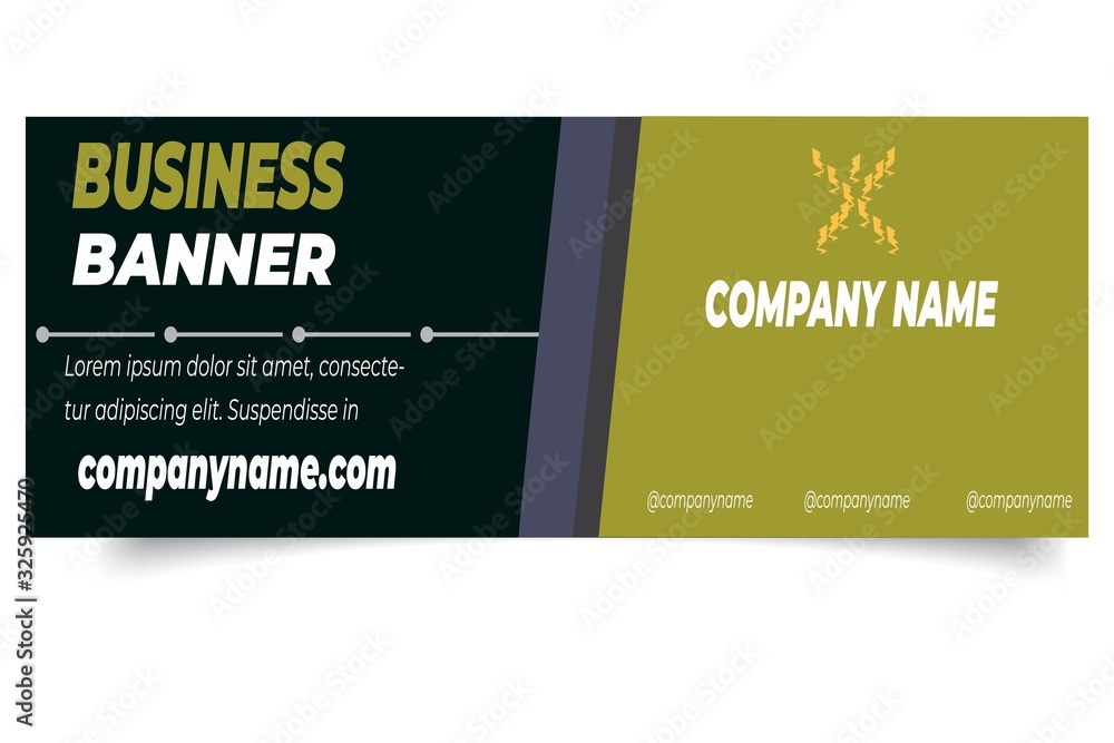 Business banners with a modern and elegant style Business banners with a modern and elegant style