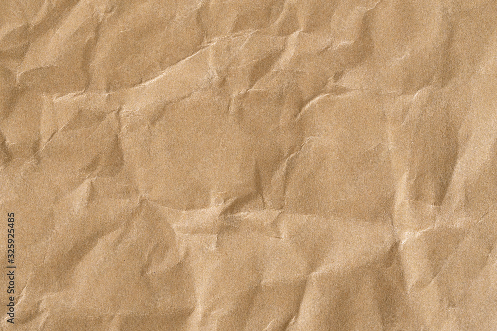 Surface of crumpled brown thick paper · Free Stock Photo