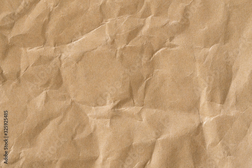 Recycle brown paper crumpled texture,Old paper surface for background.