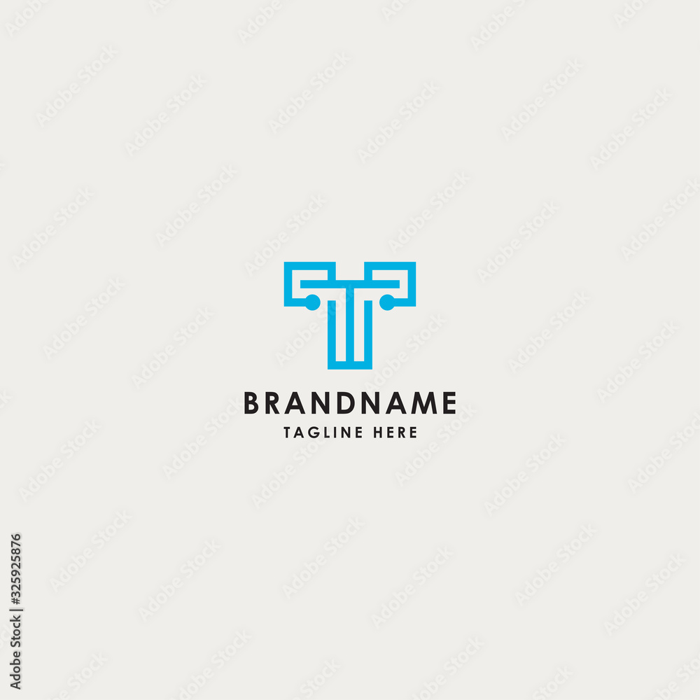 logo design inspiration for companies from the initial letter of the TT logo icon. -Vector logo design inspiration for companies from the initial letter of the TT logo icon. -Vector