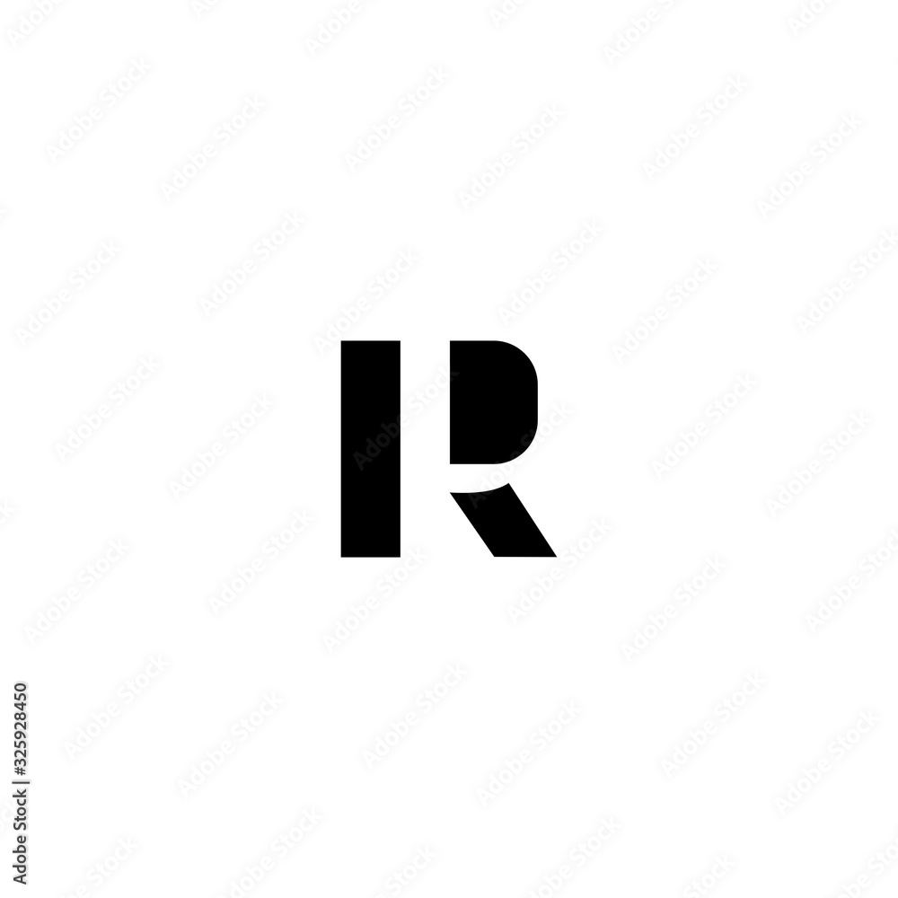 Fototapeta premium R Letter Initial Logo Design Vector