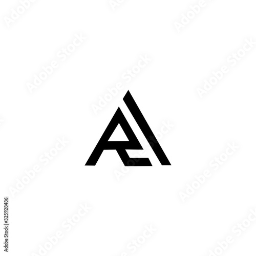 RA R A Letter Initial Logo Design
