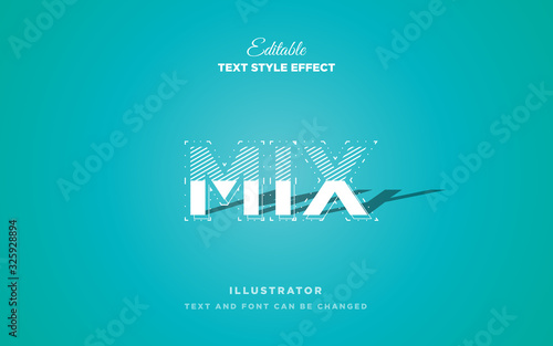 strip white text style effect Premium Vector