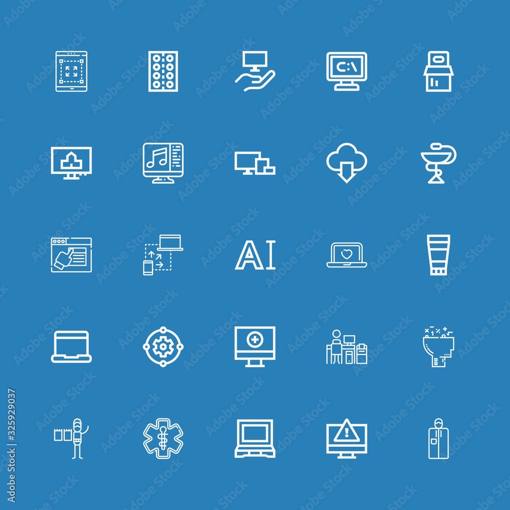 Editable 25 tablet icons for web and mobile Editable 25 tablet icons for web and mobile