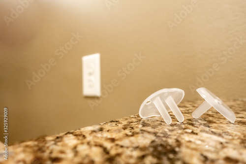 Electrical outlet with baby proof covers
