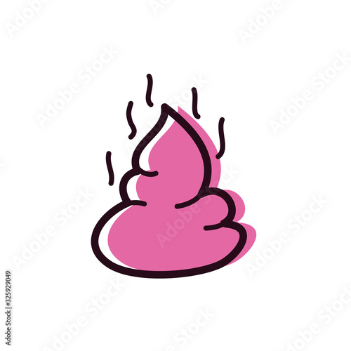 pet poop image isolated icon