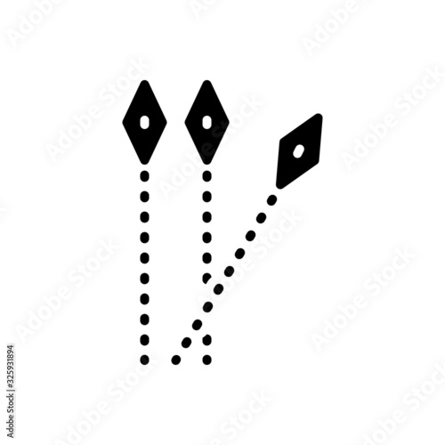Black solid icon for separate 