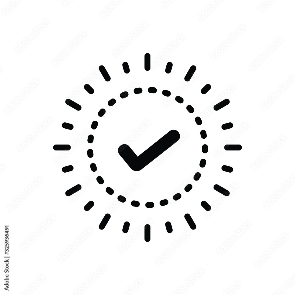 Black solid icon for check Black solid icon for check