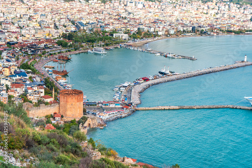 Landscape of Alanya Castle in Antalya Turkey © GeniusMinus