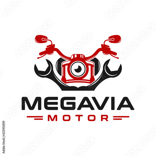 motorcycle repair logo design
