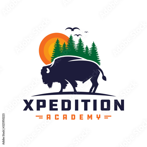bull animal nature logo
