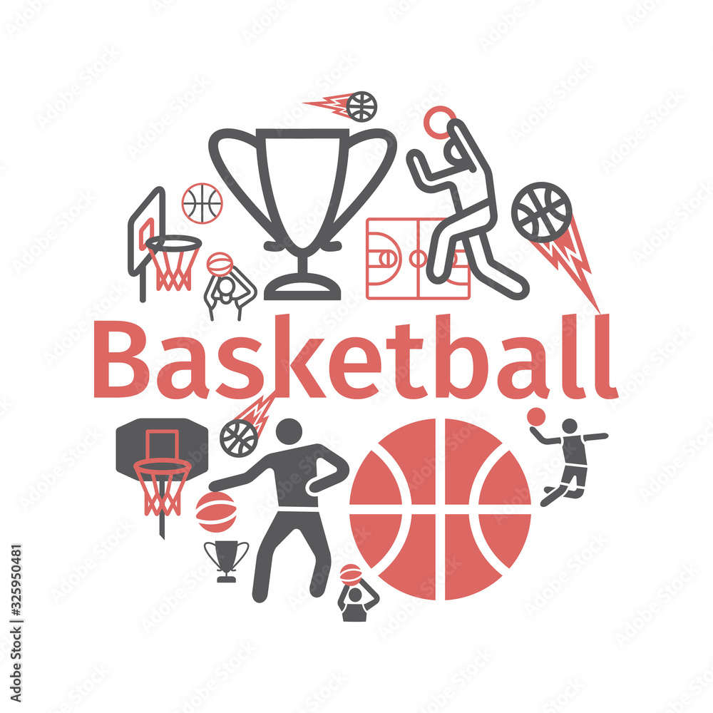 Basketball banner. Vector signs for web graphics. Basketball banner. Vector signs for web graphics.