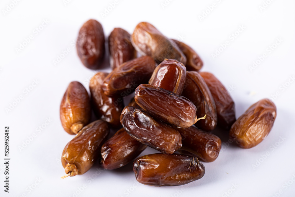 Oriental dates isolated on white background Oriental dates isolated on white background