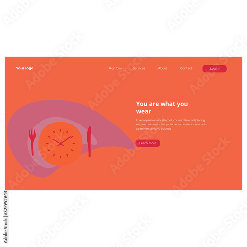 mealtime web page template design