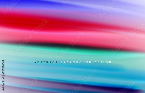 Abstract background - fluid color gradient waves, with dynamic motion line effect. Vector Illustration For Wallpaper, Banner, Background, Card, Book Illustration, landing page