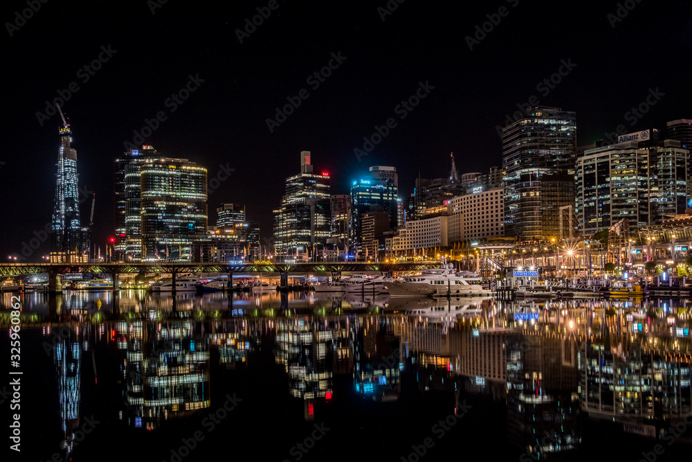 sydney city and reflections
