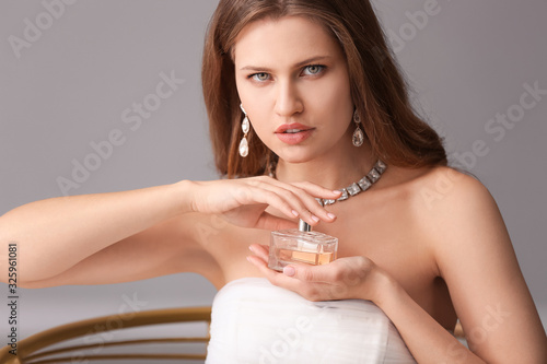 Beautiful young bride with ...