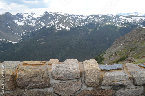 Early Summer in Colorado: Forest Canyon, Mount Julian, Mount Ida, Arrowhead Lake and the Distant Never Summer Mountains Seen from Trail Ridge Road Near Rock Cut in Rocky Mountain National Park © Scott