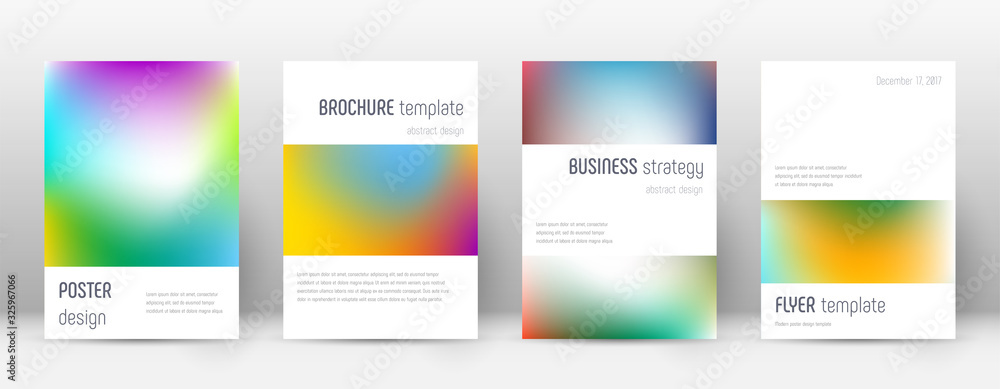 Flyer layout. Minimalistic brilliant template for 