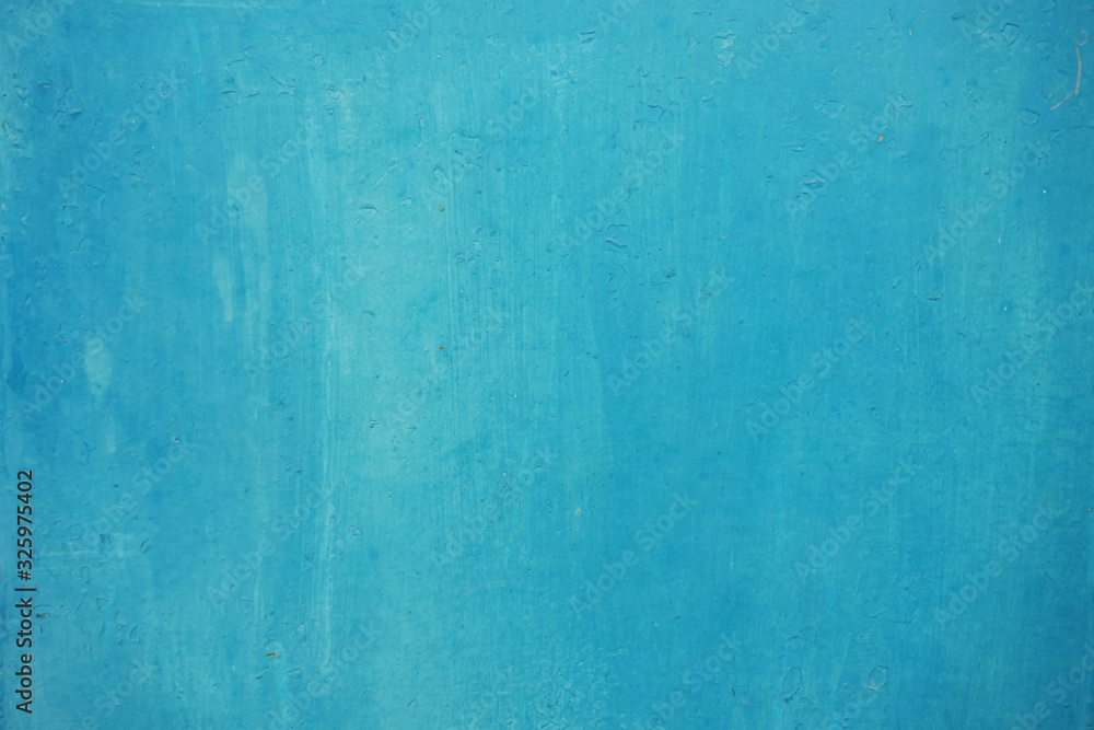 Grunge concrete wall  blue color for texture background