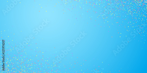 Festive confetti. Celebration stars. Colorful star