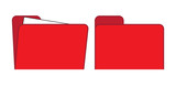 Computer Folder Icon In Red