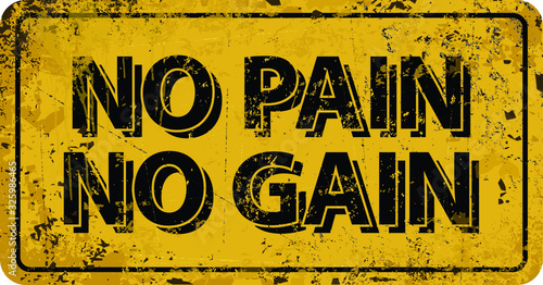 Wallpaper Mural NO PAIN NO GAIN