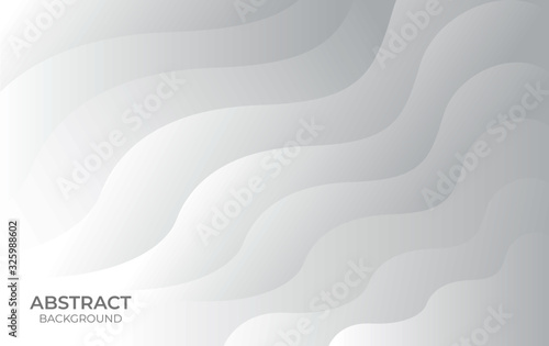 Background white and gray gradient color curve abstract