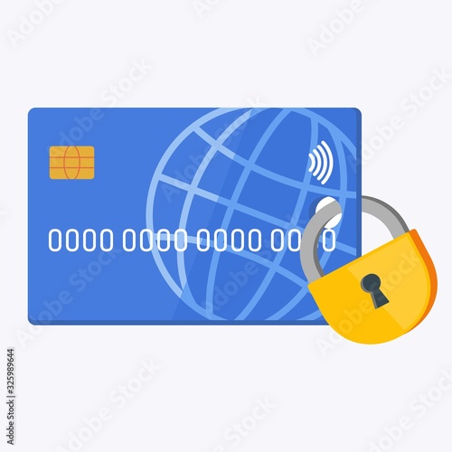 Credit card in the lock. Reliability of cashless transactions a