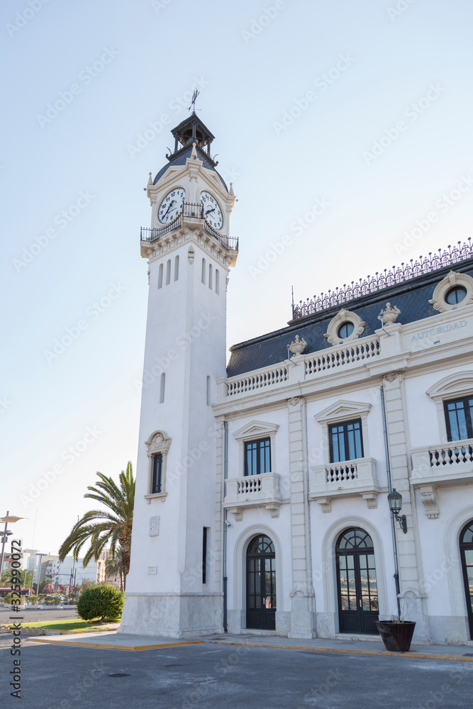 Customs building of the port of Valencia