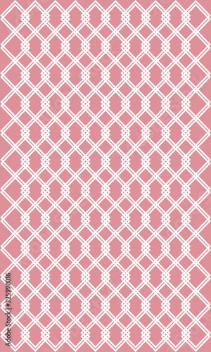 Rococo rose seamless pattern
