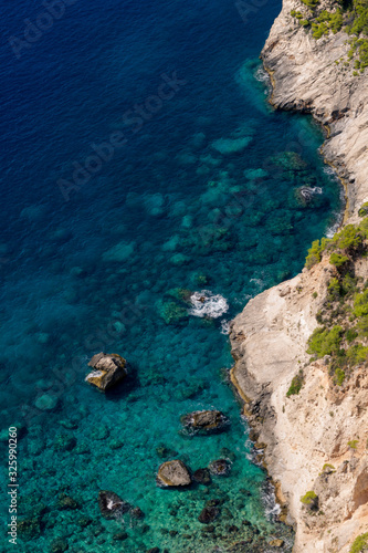 Aerial view of Ionian sea  Zakynthos  Greece