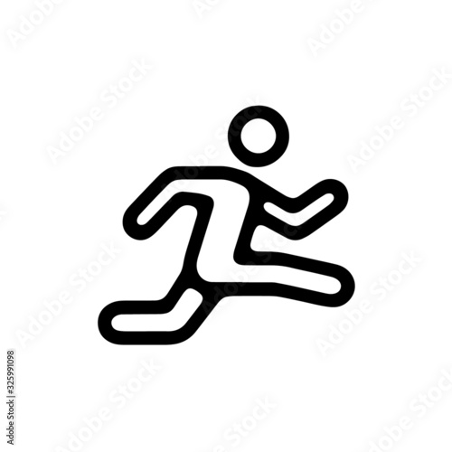 jump icon design vector