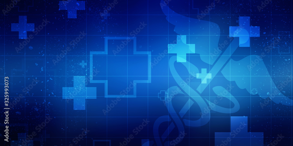 2d illustration caduceus medical symbol 2d illustration caduceus medical symbol