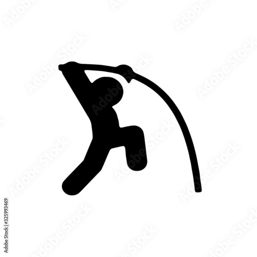 pole vault icon design vector 
